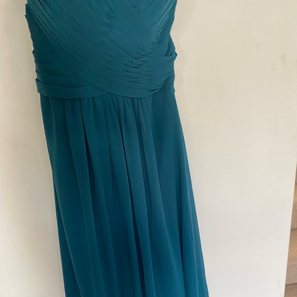 Azazie dress in peacock chiffon - Picture 4 of 4